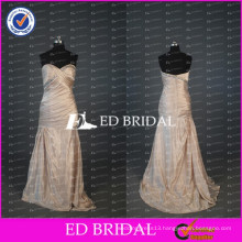 ED Bridal Elegant Sweetheart Mermaid Beaded Ruched Taffeta Long Mother Of The Bride Dress 2017